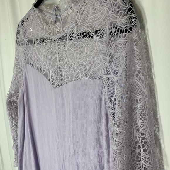 Purple flowy dress with lace by Ty Alexander’s - Picture 3 of 7